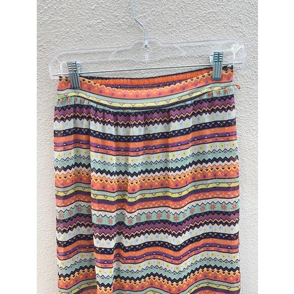 Childrens Girls Disney D-Signed Multicolor Aztec High Low Skirt Size Large - Picture 3 of 10